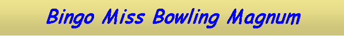 Text Box: Bingo Miss Bowling Magnum
